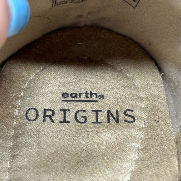 Earth Origins Lark Lizzy Amber Yellow Leather Perforated Loafers Size 9 - Picture 11 of 12